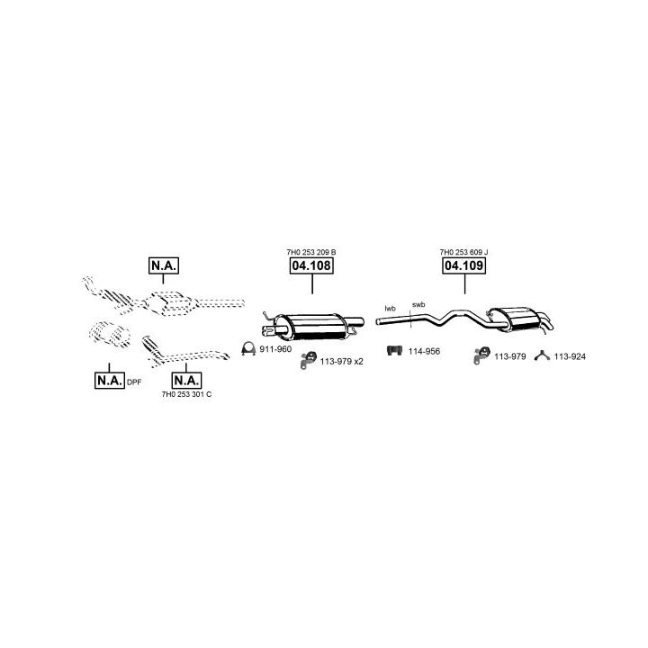 Išmetimo sistema ASMET VA038860