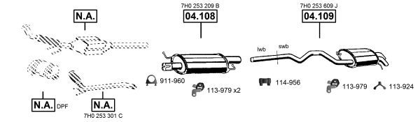 Išmetimo sistema ASMET VA038860