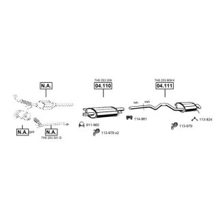 Išmetimo sistema ASMET VA038900