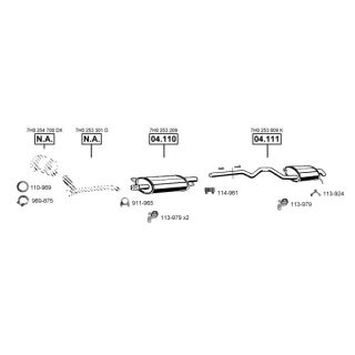 Išmetimo sistema ASMET VA038910