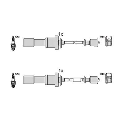 Uždegimo laido komplektas HITACHI 134376