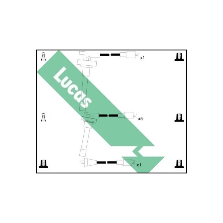 Uždegimo laido komplektas LUCAS LUC7284