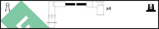 Uždegimo laido komplektas LUCAS LUC7317