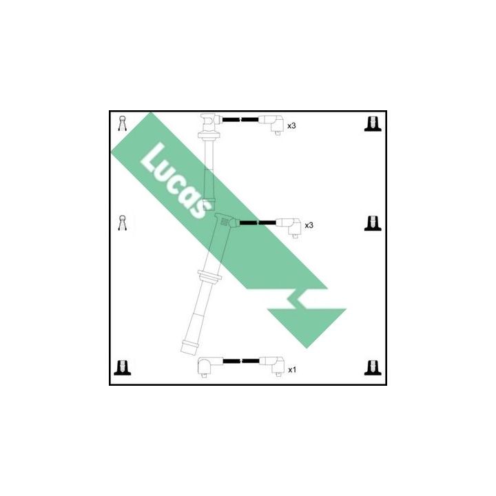 Uždegimo laido komplektas LUCAS LUC7338