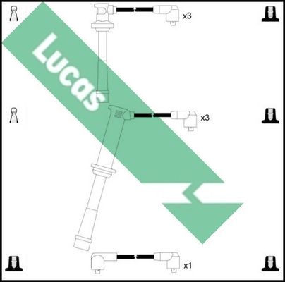 Uždegimo laido komplektas LUCAS LUC7338