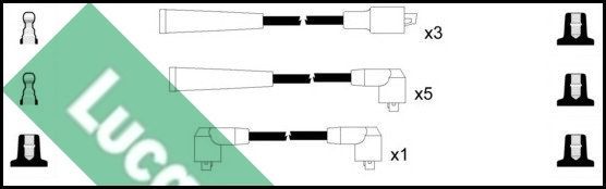 Uždegimo laido komplektas LUCAS LUC7362