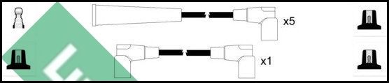Uždegimo laido komplektas LUCAS LUC7368