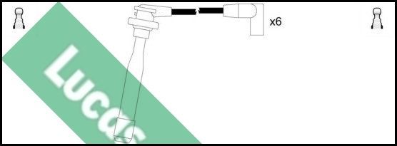 Uždegimo laido komplektas LUCAS LUC7372