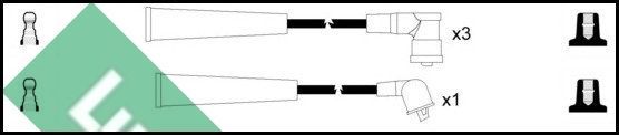 Uždegimo laido komplektas LUCAS LUC7425