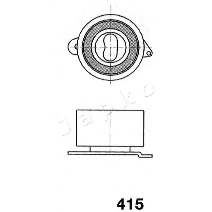 įtempiklis, paskirstymo diržas JAPKO 45415