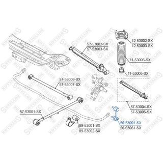 šarnyro stabilizatorius STELLOX 56-53001-SX