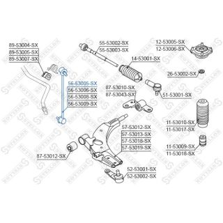šarnyro stabilizatorius STELLOX 56-53005-SX