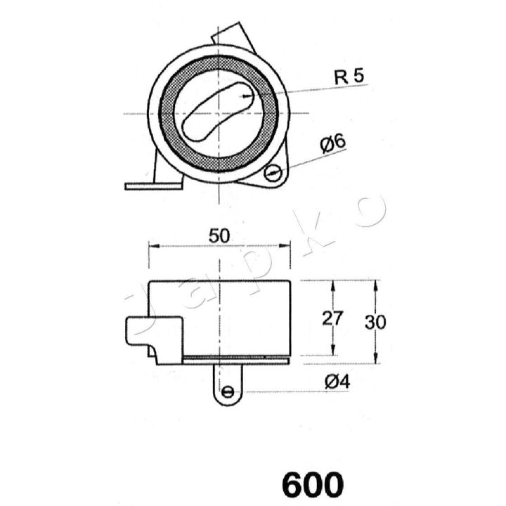 įtempiklis, paskirstymo diržas JAPKO 45600