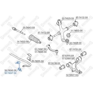 šarnyro stabilizatorius STELLOX 56-74047-SX