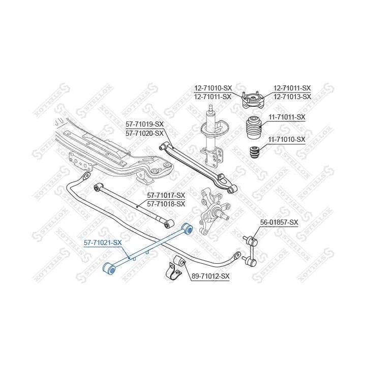šarnyras, rato pakaba STELLOX 57-71021-SX