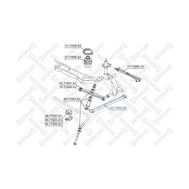 šarnyras, rato pakaba STELLOX 57-71022-SX