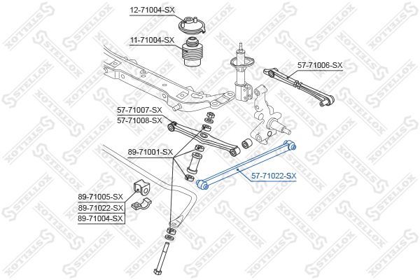 šarnyras, rato pakaba STELLOX 57-71022-SX