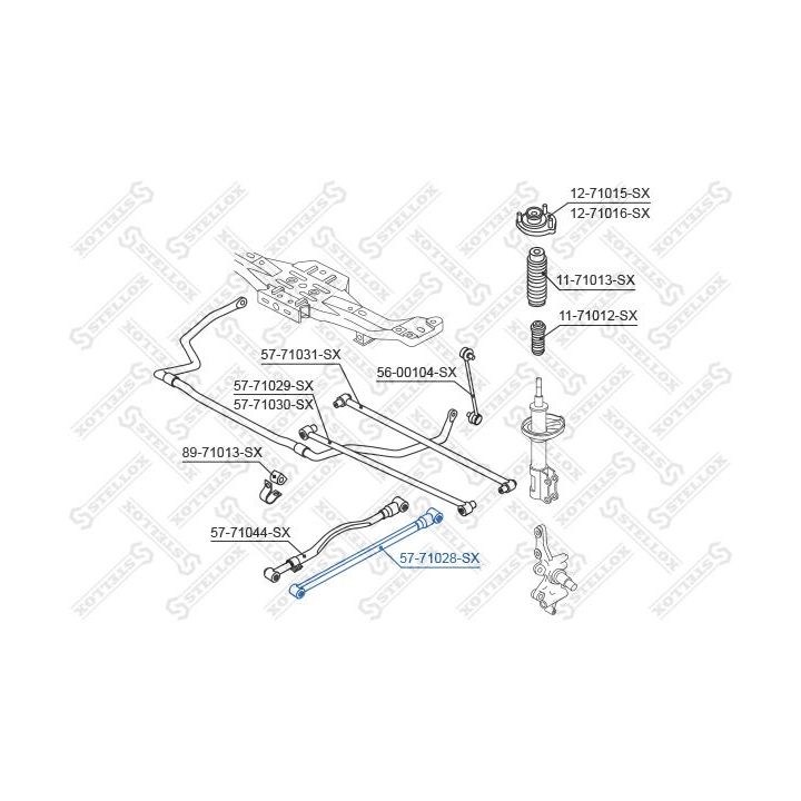 šarnyras, rato pakaba STELLOX 57-71028-SX
