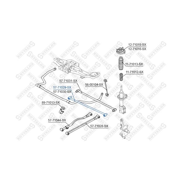 šarnyras, rato pakaba STELLOX 57-71029-SX
