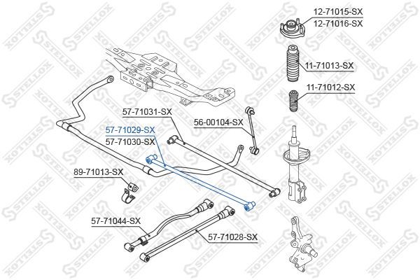 šarnyras, rato pakaba STELLOX 57-71029-SX