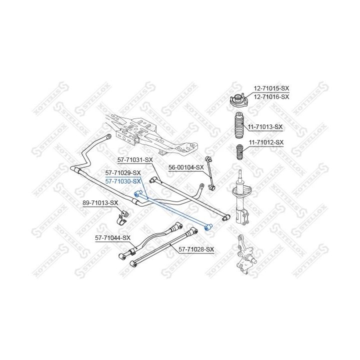 šarnyras, rato pakaba STELLOX 57-71030-SX