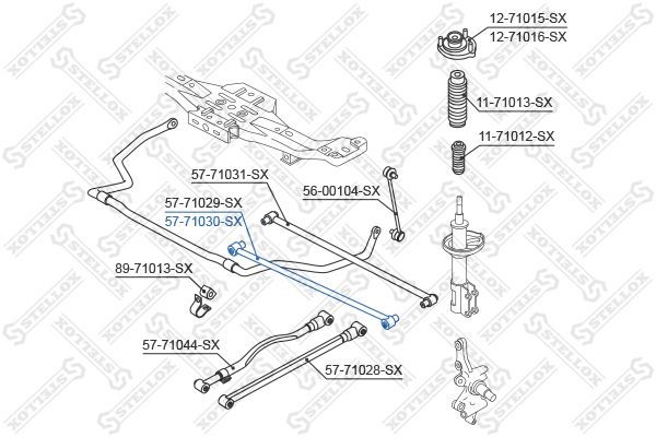 šarnyras, rato pakaba STELLOX 57-71030-SX