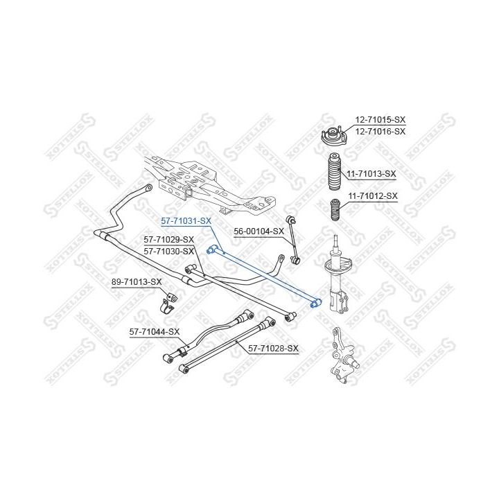 šarnyras, rato pakaba STELLOX 57-71031-SX