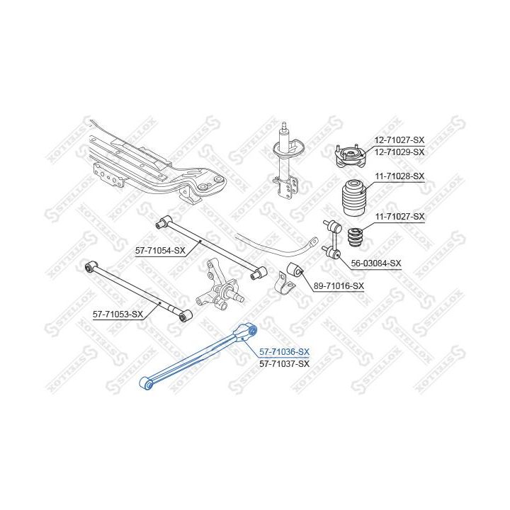 šarnyras, rato pakaba STELLOX 57-71036-SX