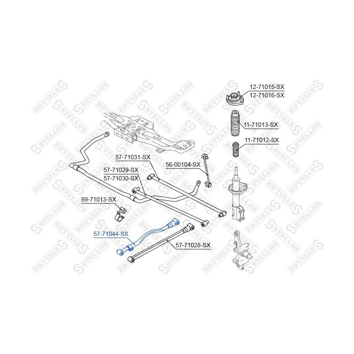 šarnyras, rato pakaba STELLOX 57-71044-SX
