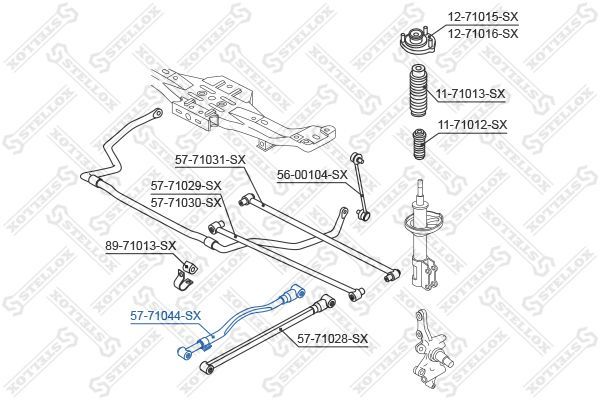 šarnyras, rato pakaba STELLOX 57-71044-SX