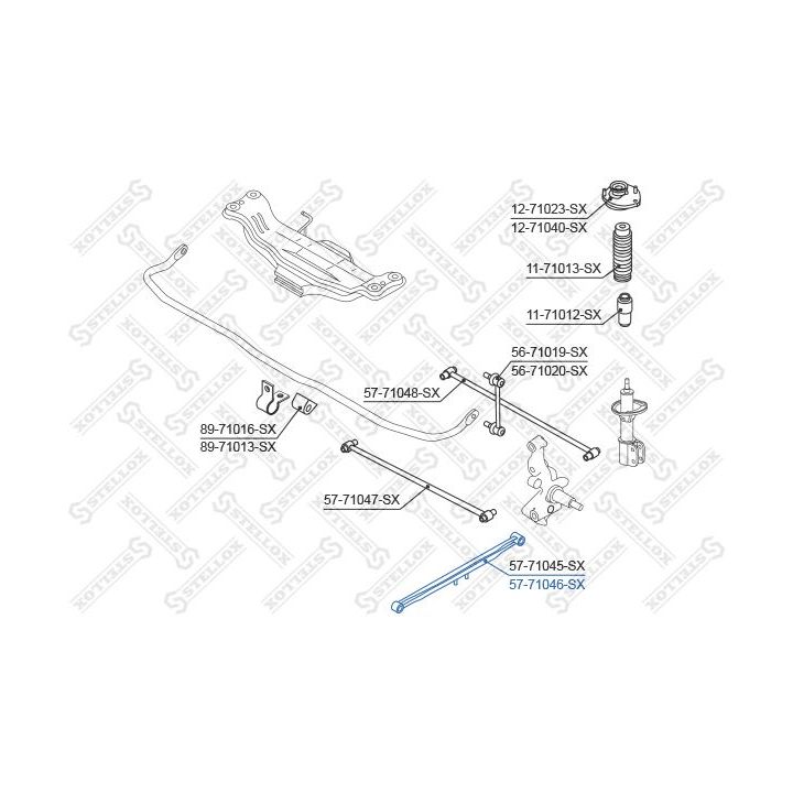 šarnyras, rato pakaba STELLOX 57-71046-SX