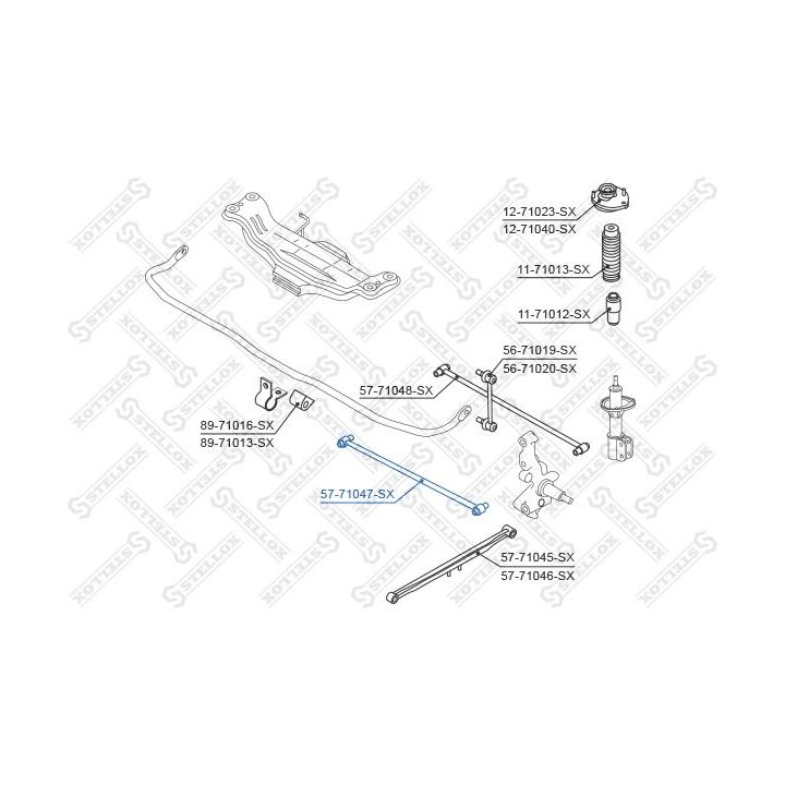 šarnyras, rato pakaba STELLOX 57-71047-SX