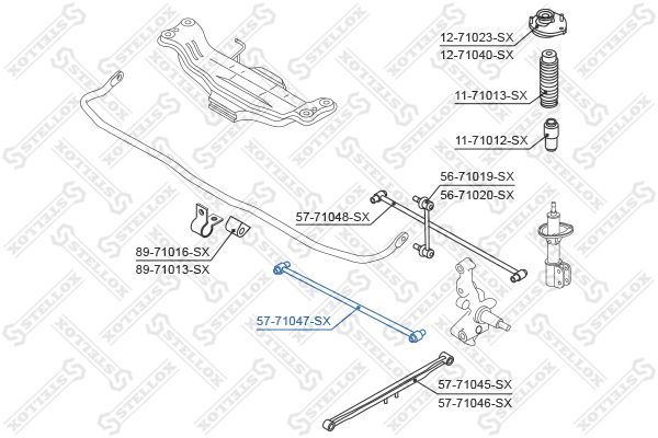 šarnyras, rato pakaba STELLOX 57-71047-SX