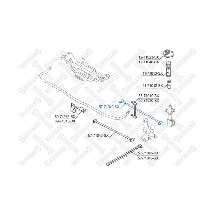 šarnyras, rato pakaba STELLOX 57-71048-SX