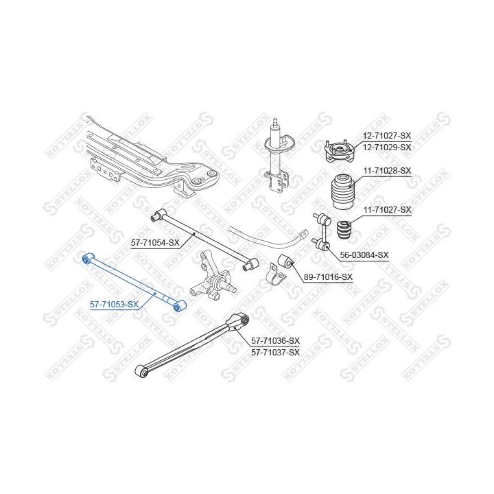 šarnyras, rato pakaba STELLOX 57-71053-SX