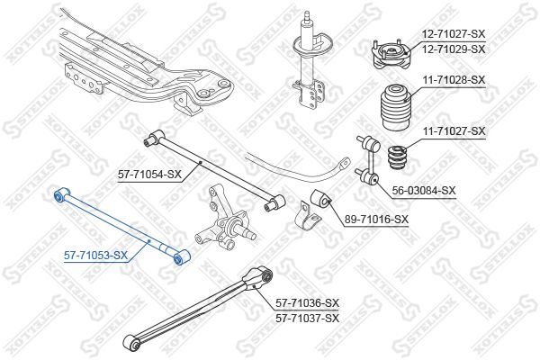 šarnyras, rato pakaba STELLOX 57-71053-SX