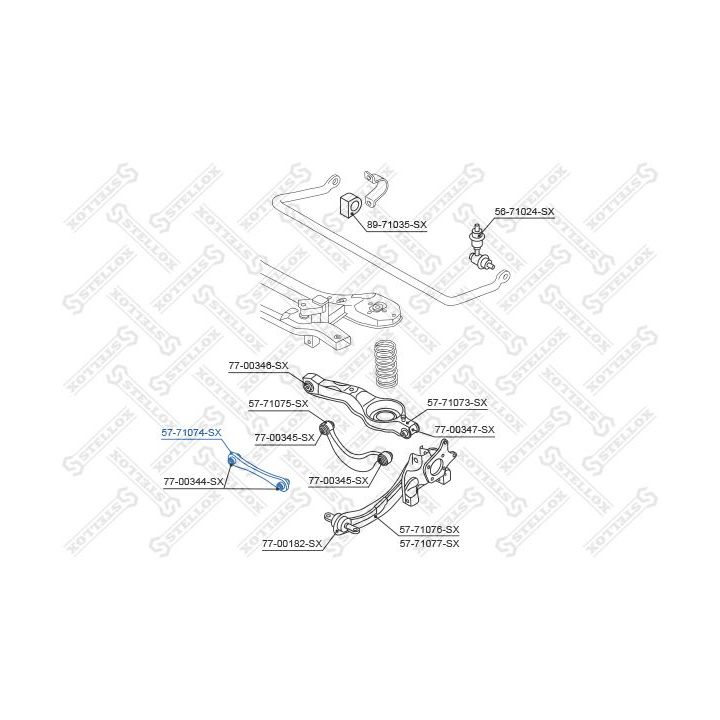 šarnyras, rato pakaba STELLOX 57-71074-SX