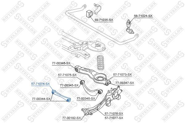 šarnyras, rato pakaba STELLOX 57-71074-SX