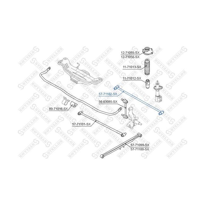 šarnyras, rato pakaba STELLOX 57-71102-SX