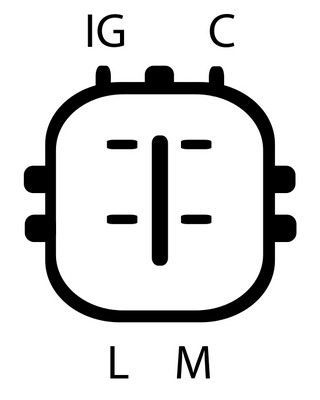 Kintamosios srovės generatorius DRI 2151681002