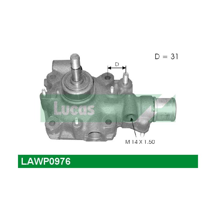 Vandens siurblys, variklio aušinimas LUCAS LAWP0976
