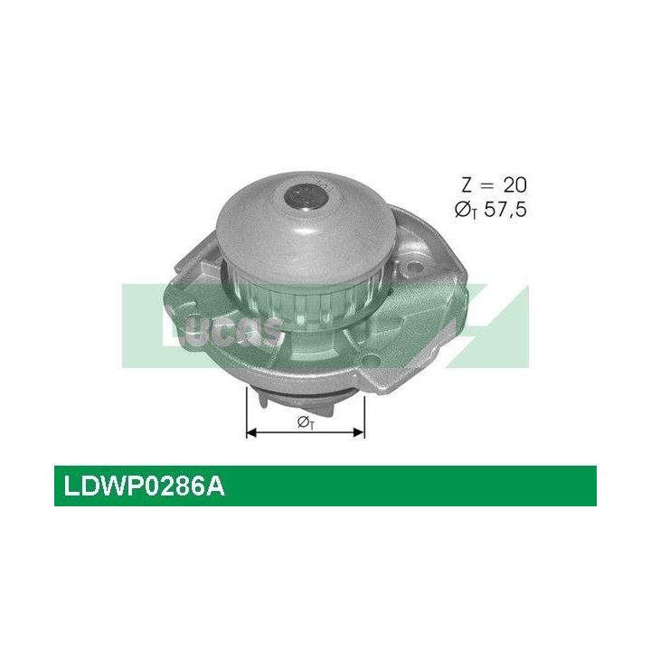 Vandens siurblys, variklio aušinimas LUCAS LDWP0286A