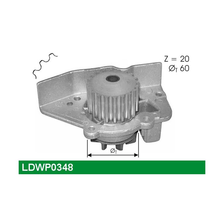 Vandens siurblys, variklio aušinimas LUCAS LDWP0348