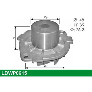 Vandens siurblys, variklio aušinimas LUCAS LDWP0615