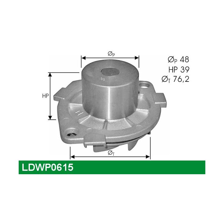 Vandens siurblys, variklio aušinimas LUCAS LDWP0615