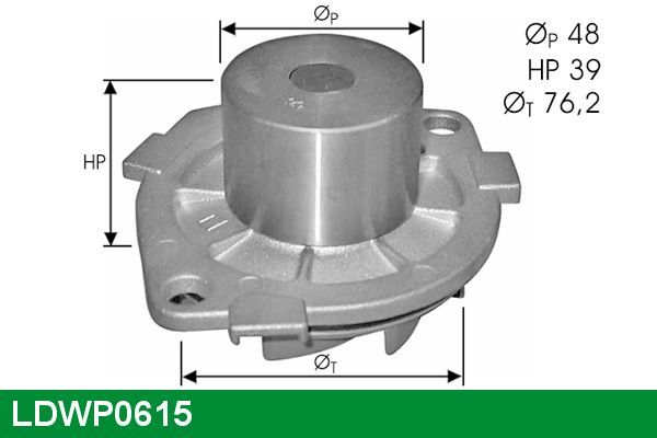 Vandens siurblys, variklio aušinimas LUCAS LDWP0615