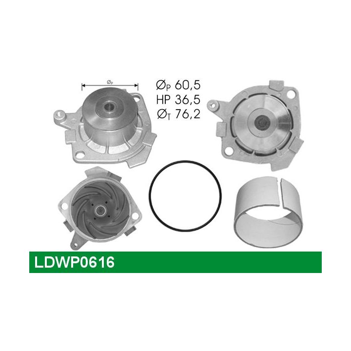 Vandens siurblys, variklio aušinimas LUCAS LDWP0616