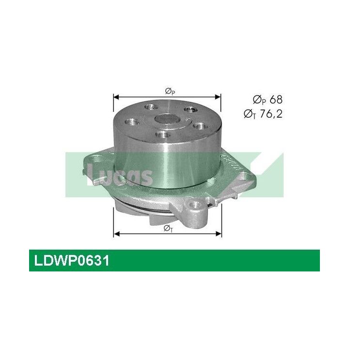 Vandens siurblys, variklio aušinimas LUCAS LDWP0631