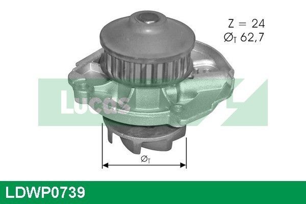 Vandens siurblys, variklio aušinimas LUCAS LDWP0739