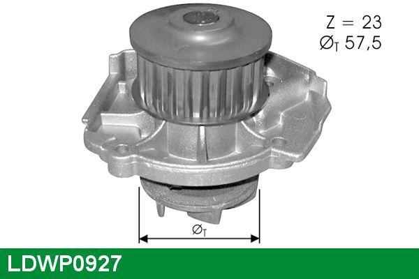 Vandens siurblys, variklio aušinimas LUCAS LDWP0927